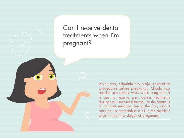 dental procedures during pregnancy